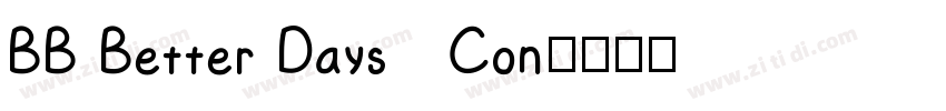 BB Better Days   Con字体转换